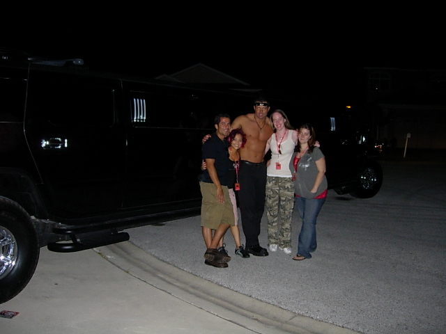 Weekend over, home at last - limo sponsored by Pure Platinum