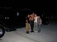 Weekend over, home at last - limo sponsored by Pure Platinum