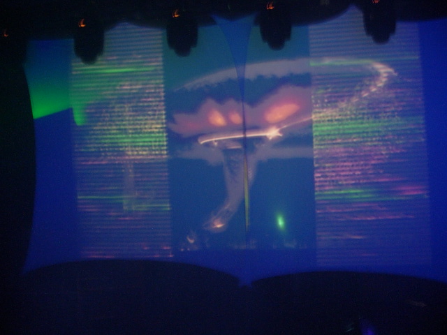 Canada Day 2006 - visual screen behind DJs
