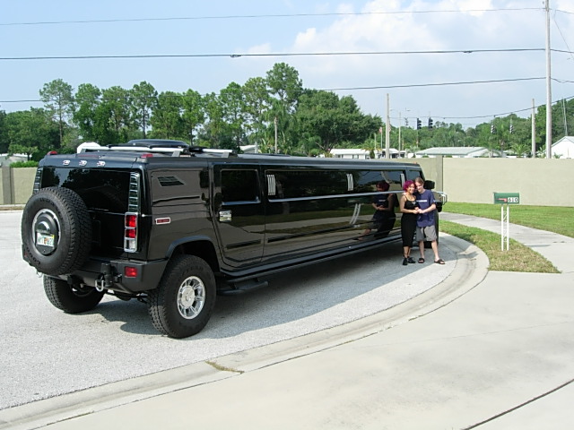 Ride to EarthDance, Hummer limo sponsored by Pure Platinum