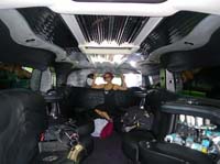 Riding out to Earthdance - limo sponsored by Pure Platinum