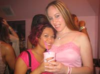 Suzy and Colleen at Pink Party @ Amphitheater