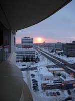 Sunset view from room