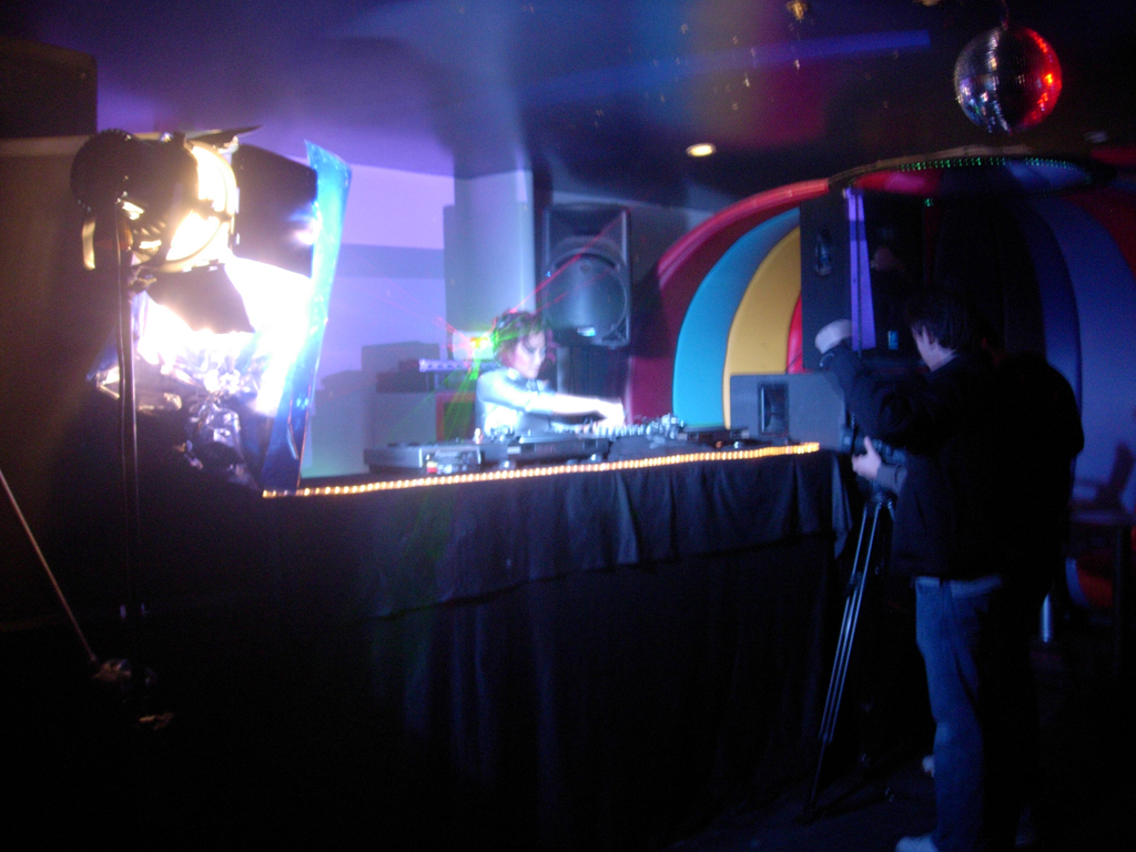 day 1 video shoot, dj scene