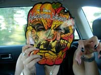 01. On the way to Space Girls - Suzy plays with promoter's flyer in car