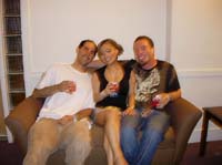 24. Space Girls 2 - Suzy, Mindbender, & Robert relaxing back stage