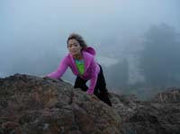 40. Suzy Solar rock climbing in san fran