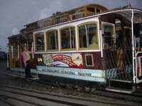 44. Suzy hanging out on the infamous San Fran trolley